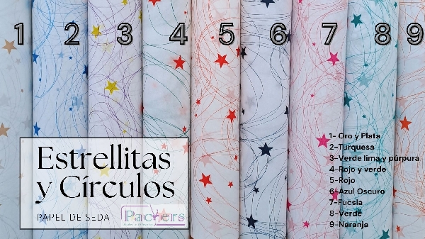 PAPEL SEDA ESTRELLITA Y CIRCULOS